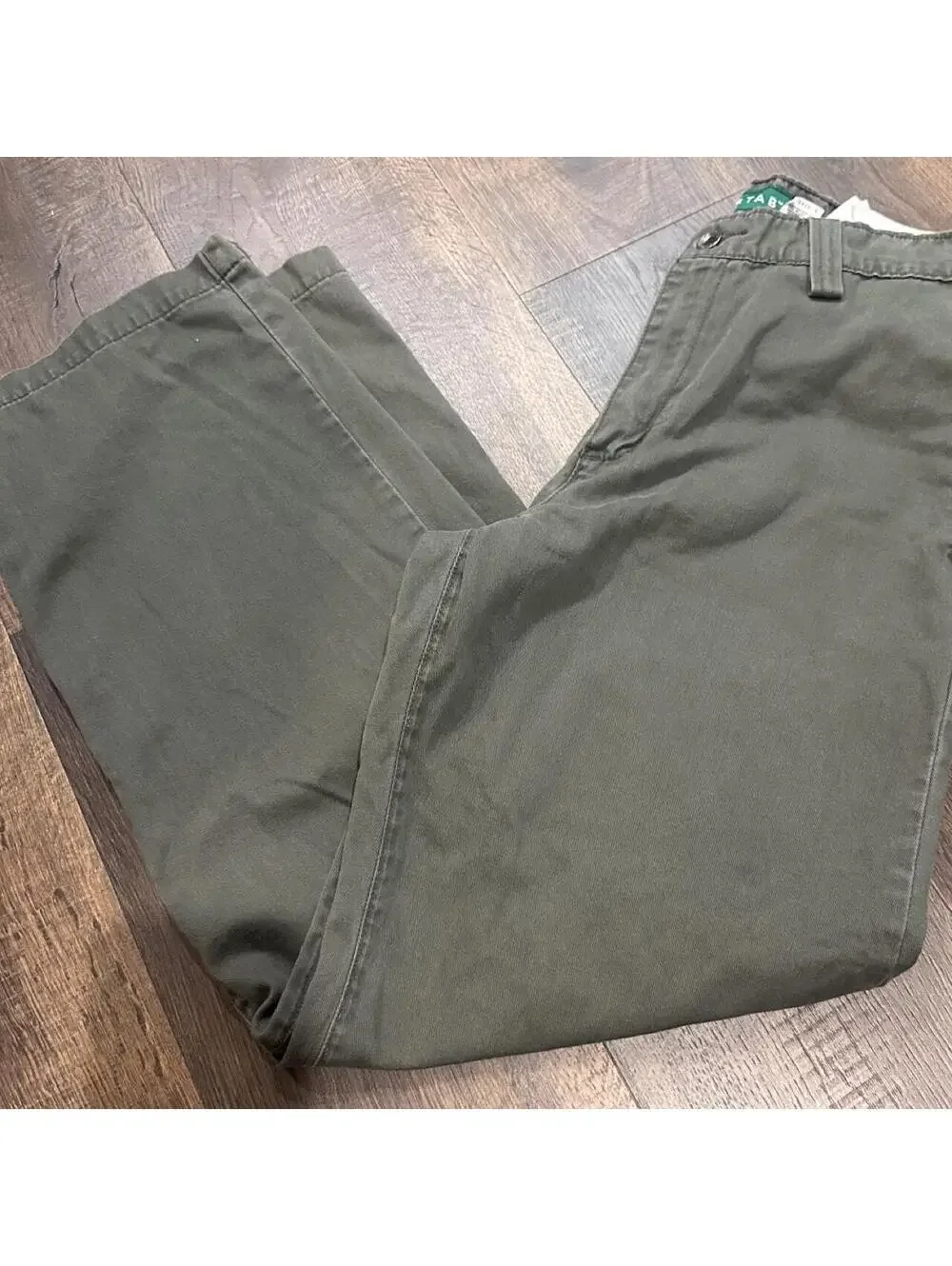 Vintage 1990s Levi's Silver Tab Olive Green Cotton Pants